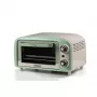 Ariete 3919 elektrische mini-oven Vintage, 800 W, 10 L inhoud, dubbelglas, retro, groen