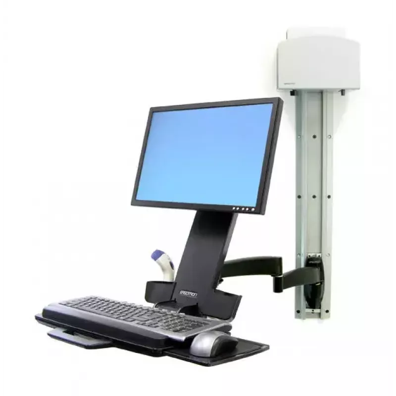 Ergotron 200 Series Combo Arm 61 cm (24 inch) wand zwart