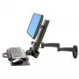 Ergotron 200 Series Combo Arm 61 cm (24 inch) wand zwart