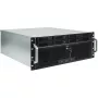 Inter-Tech IPC Storage 4U-4708 19" serverrack-behuizing, 4U, 8x 2,5/3,5" Hot-Swap HDD-bays, SAS 12G backplane, E-ATX, 4x voor + 2x achter 80 mm ventilatoren, zwart