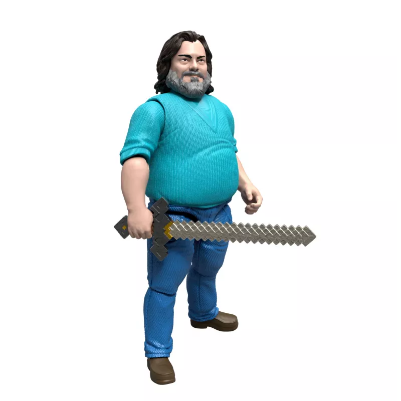 Actiefiguur MATTEL Minecraft Steve met accessoires, 4 inch (6+), kunststof, meerkleurig