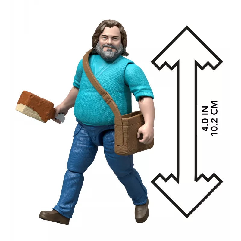Actiefiguur MATTEL Minecraft Steve met accessoires, 4 inch (6+), kunststof, meerkleurig