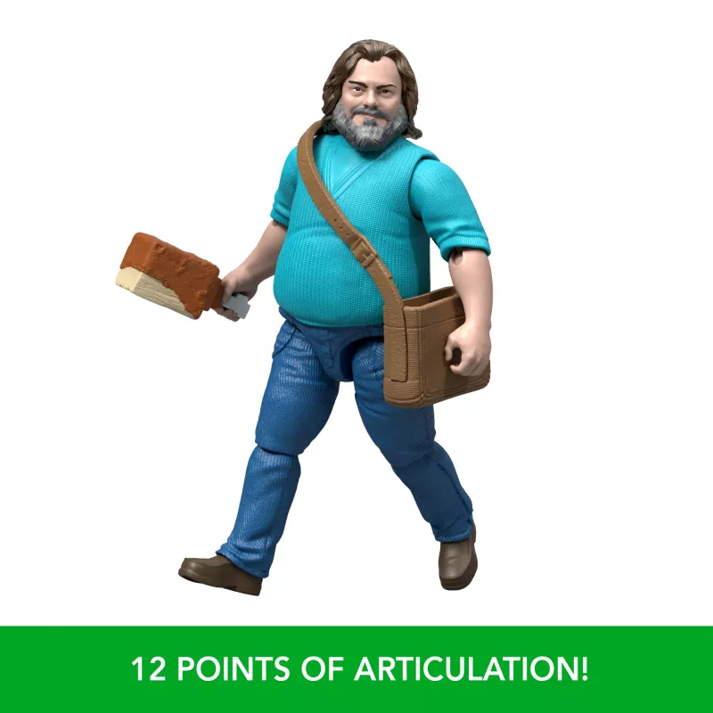 Actiefiguur MATTEL Minecraft Steve met accessoires, 4 inch (6+), kunststof, meerkleurig