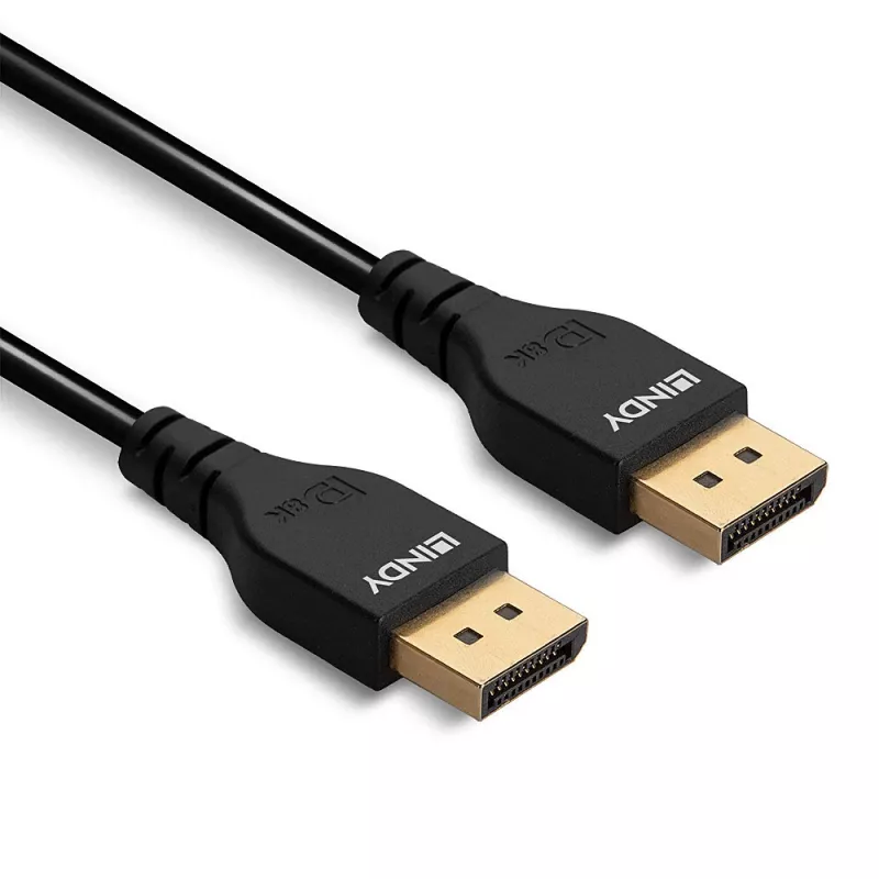 DisplayPort-kabel Lindy 2m slanke DisplayPort 1.4-kabel