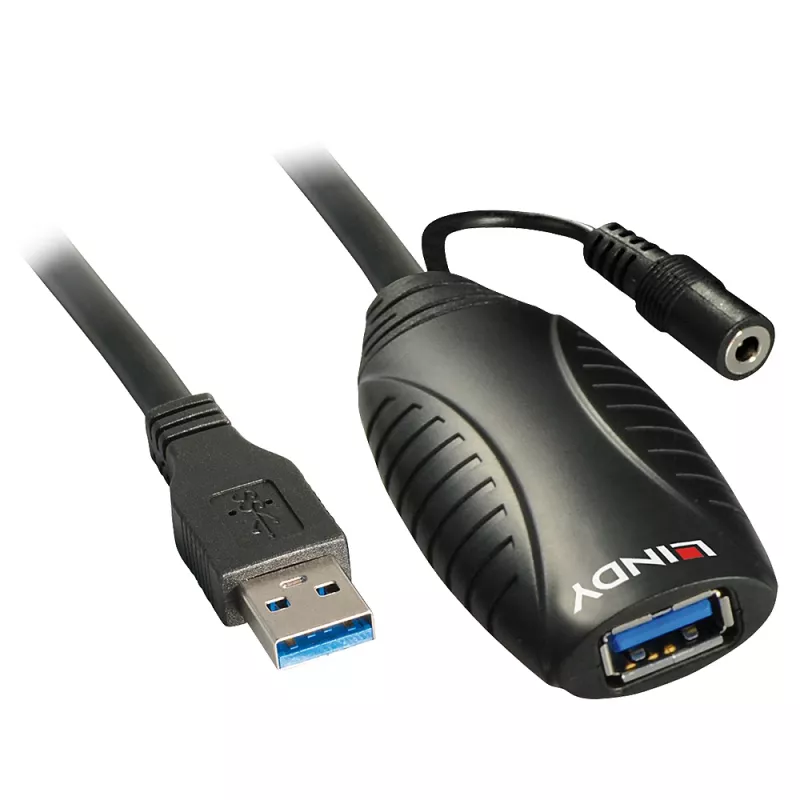USB-verlengkabel Lindy 15m USB 3.0 actieve verlenging