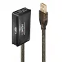 Lindy 10m USB 2.0 actieve verlengingshub, USB 2.0, USB 2.0, 480 Mbit/s, grijs, 28/24, 10 m