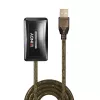 Lindy 10m USB 2.0 actieve verlengingshub, USB 2.0, USB 2.0, 480 Mbit/s, grijs, 28/24, 10 m
