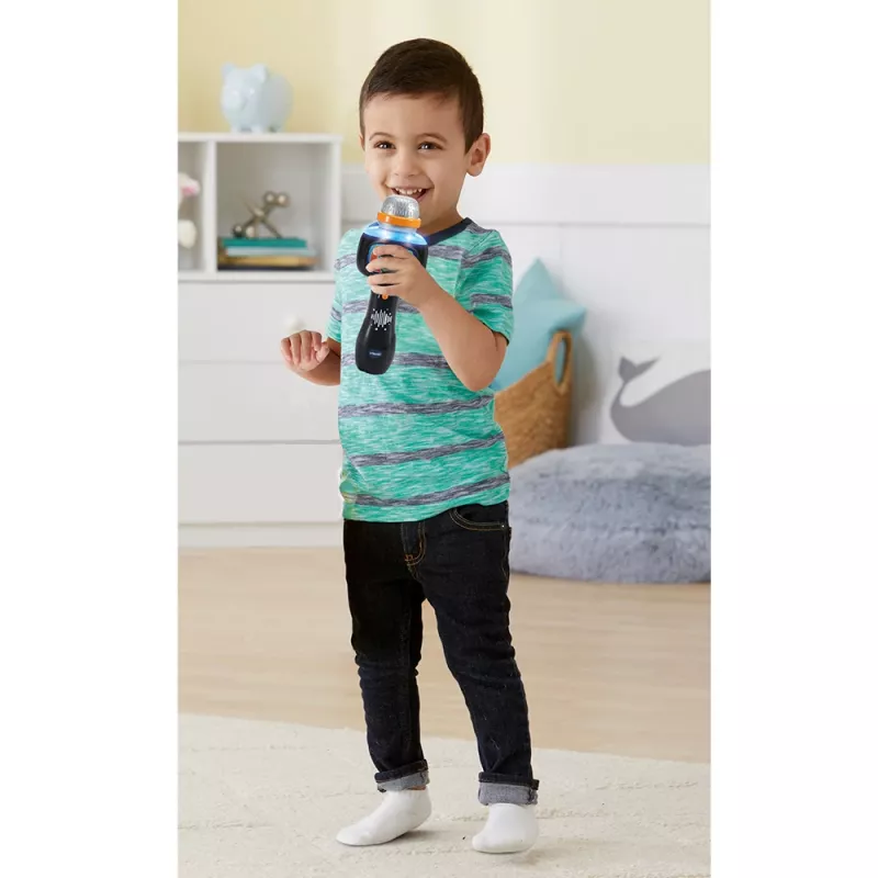 VTech Baby Magisches Singspaß-Mikrofon, speelgoedmicrofoon, 2 jaar, AAA, 200 g, zwart