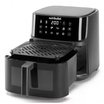 NutriBullet CrispLite Vision Single 8 L losstaand apparaat 2000 W heteluchtfriteuse zwart