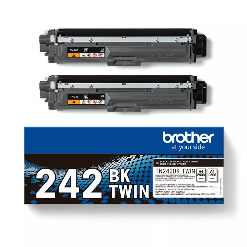 Tonercartridge Brother TN-242BKTWIN 3000 pagina's zwart