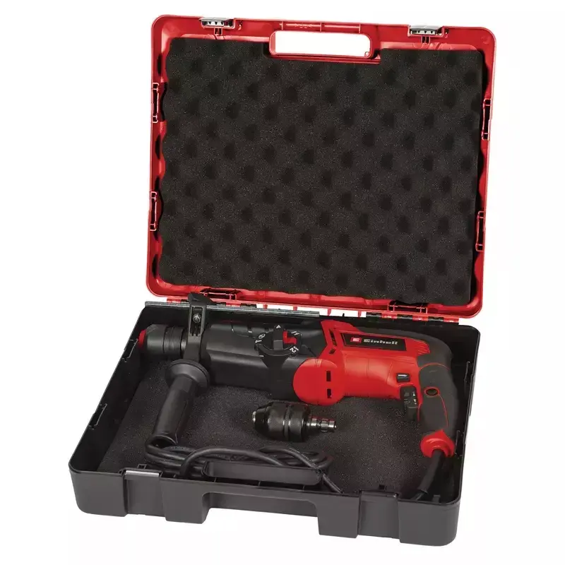 Einhell TE-RH 950 5F boorhamer, 950 W, 3 J, SDS-plus, 2600 tpm, met koffer, zwart/rood