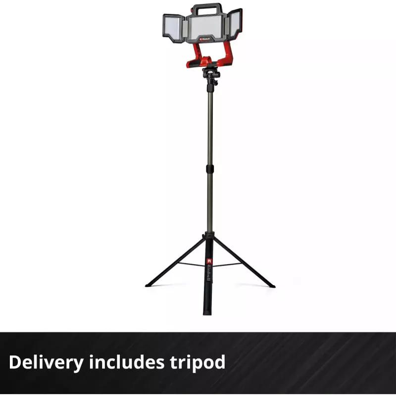 Acculamp EINHELL TP-CL 18/3000 Li Set Solo — oplaadbare werklamp, rood, zonder accu en oplader