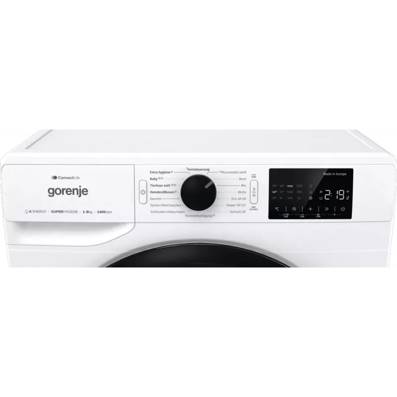 Gorenje WPNEI84A1TS wasmachine frontlader 8 kg 1400 t/min wit