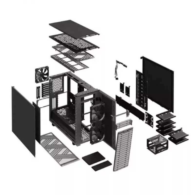 Fractal Design Define 7 PCGH Edition midi-tower behuizing, zwart (FD-C-DEF7A-11)