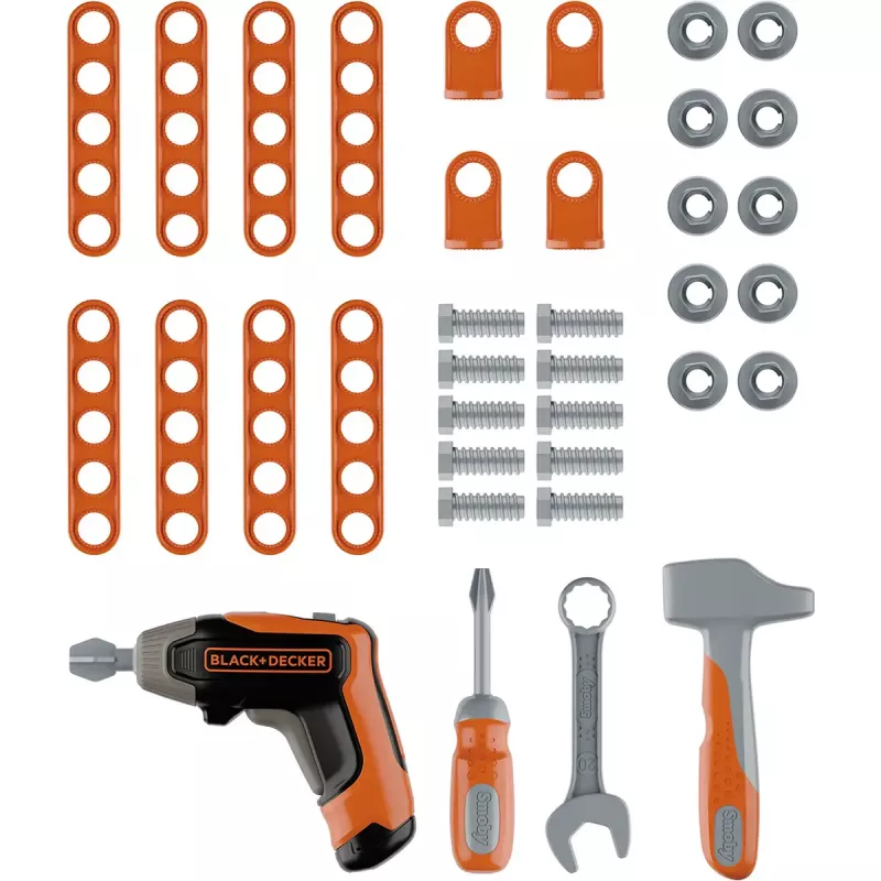 Kinder-gereedschapskoffer Simba-Dickie Smoby Black+Decker speelgoedgereedschapsset