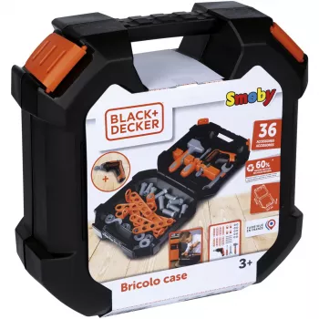 Kinder-gereedschapskoffer Simba-Dickie Smoby Black+Decker speelgoedgereedschapsset