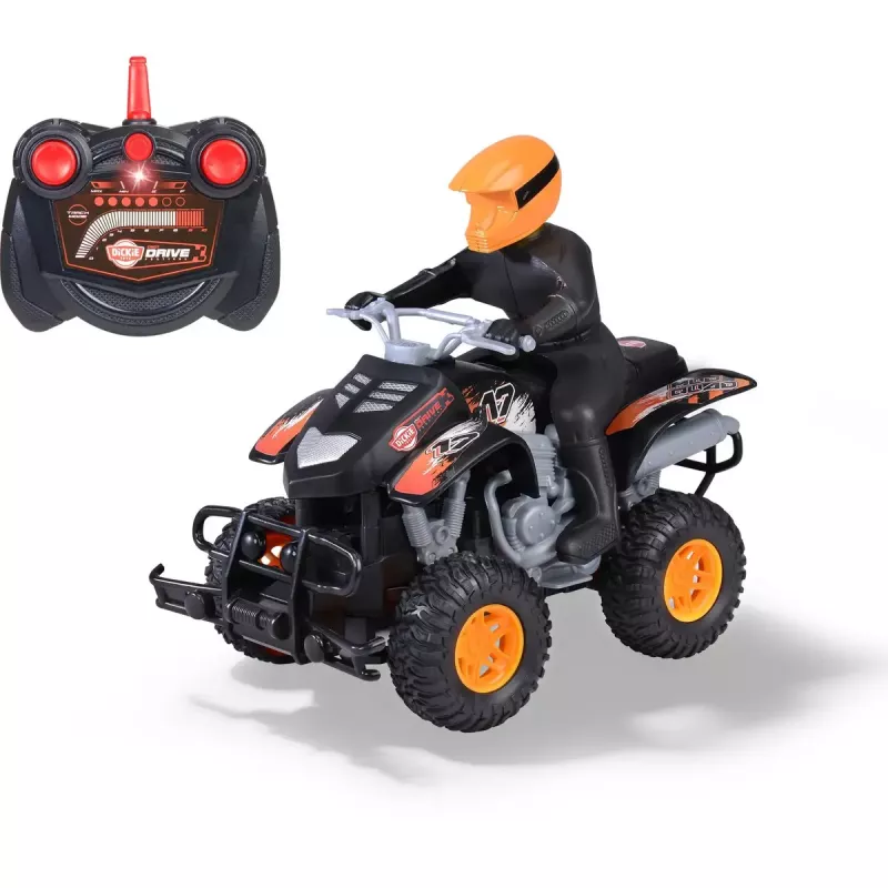 Op afstand bestuurbare modderquad Simba-Dickie schaal 1:18, RC speelgoedquad, batterijgevoed