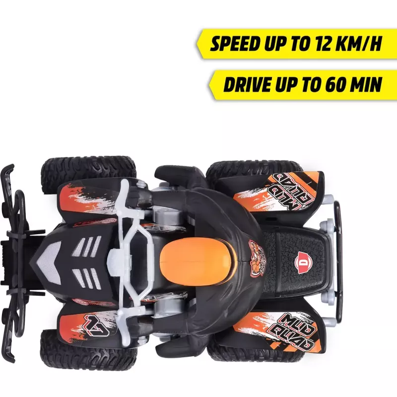 Op afstand bestuurbare modderquad Simba-Dickie schaal 1:18, RC speelgoedquad, batterijgevoed