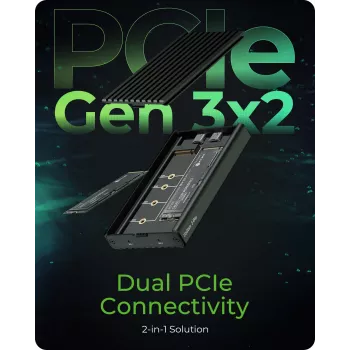 ICY BOX IB-2817M-C32 SSD-behuizing zwart M.2