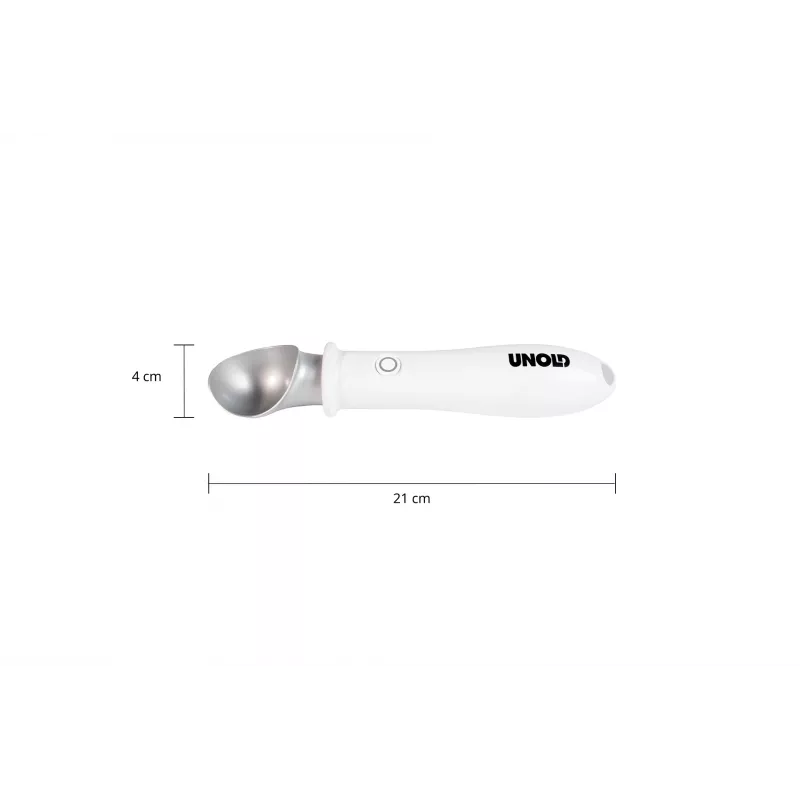 Ijslepel Unold 488990 4 mm RVS kunststof wit