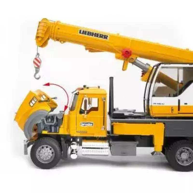 Kraanvrachtwagen BRUDER MACK Granite Liebherr