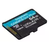 Kingston Technology 64GB microSDXC Canvas Go Plus Gen4 200R A2 U3 single pack zonder ADP