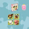 Puzzel Ravensburger UP! Boerderijdieren – progressieve set 4, 6, 8, 10 stukjes
