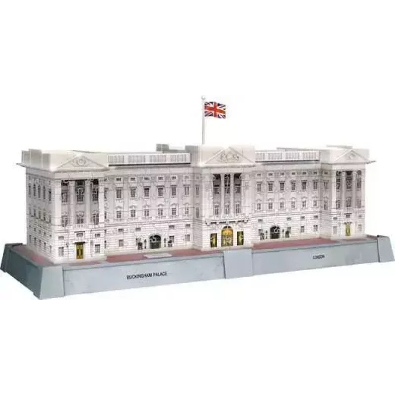 3D-puzzel Ravensburger Iconics Buckingham Palace met licht, 216 stukjes