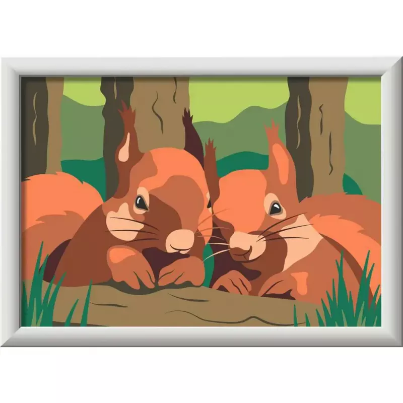 Malset Ravensburger CreArt – Cuddling Squirrels (model 25882) van Ravensburger