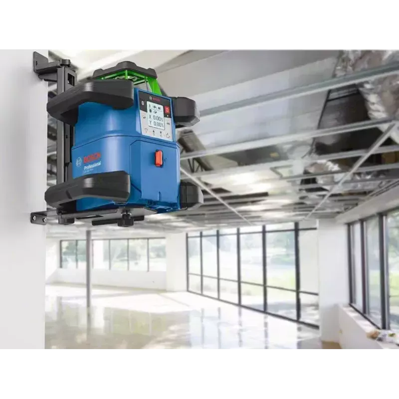 Bosch GRL 650 CHVG Professional accu-rotatielaser, 70 m, groene laser, 18 V, met ProCORE18V 4,0 Ah-accu, houder en koffer, blauw