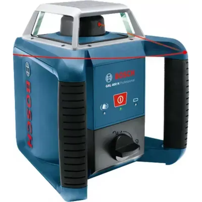 Bosch GRL 400 H Professional rotatielaserset, bereik 400 m (met ontvanger), rode laser, met LR 1-ontvanger, BT 152-statief en koffer, blauw