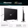 Hisense 32A5Q 81,3 cm (32 inch) Full HD Smart TV WLAN zwart