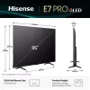 Hisense 85E77Q PRO 2,16 m (85") QLED 4K Ultra HD Smart TV, 144 Hz, wifi, drievoudige tuner, USB-opname, zwart