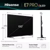 Hisense 100E7Q PRO 2,54 m (100 inch) 4K Ultra HD Smart TV Wi-Fi zwart