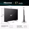 Hisense 85E77Q QLED Smart TV 85 inch (215 cm), 4K Ultra HD, wifi, drievoudige tuner, zwart