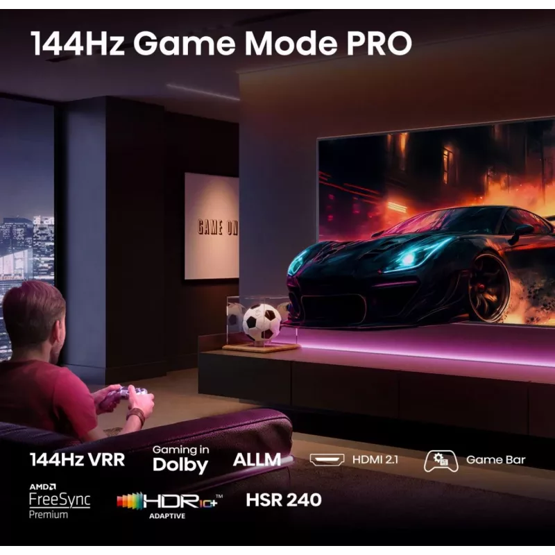 Hisense 75E77Q PRO 190,5 cm (75 inch) 4K Ultra HD Smart TV Wi-Fi zwart