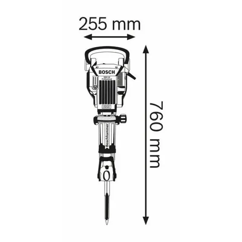 Bosch 0 611 335 000 sloophamer zwart, blauw 1750 W