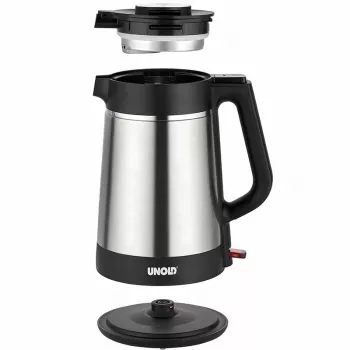 Unold 18715 waterkoker 1,5 L 1800 W zwart, roestvrij staal