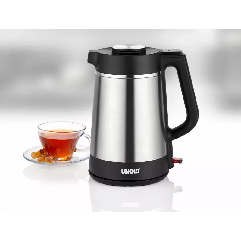 Unold 18715 waterkoker 1,5 L 1800 W zwart, roestvrij staal