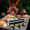 Steba RC 108 Multi-Raclettegrill, 2000 W, 8 pannetjes, roestvrij staal/zwart