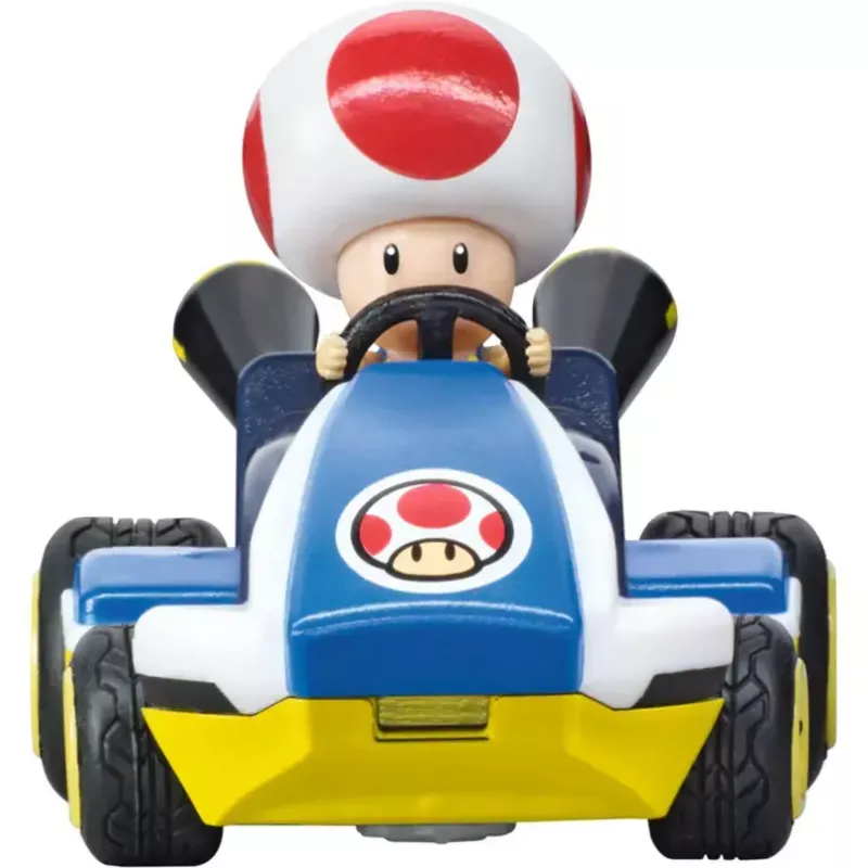 Op afstand bestuurbare speelgoedauto CARRERA Mario Kart Mini RC – Toad Paperbox, 2,4 GHz