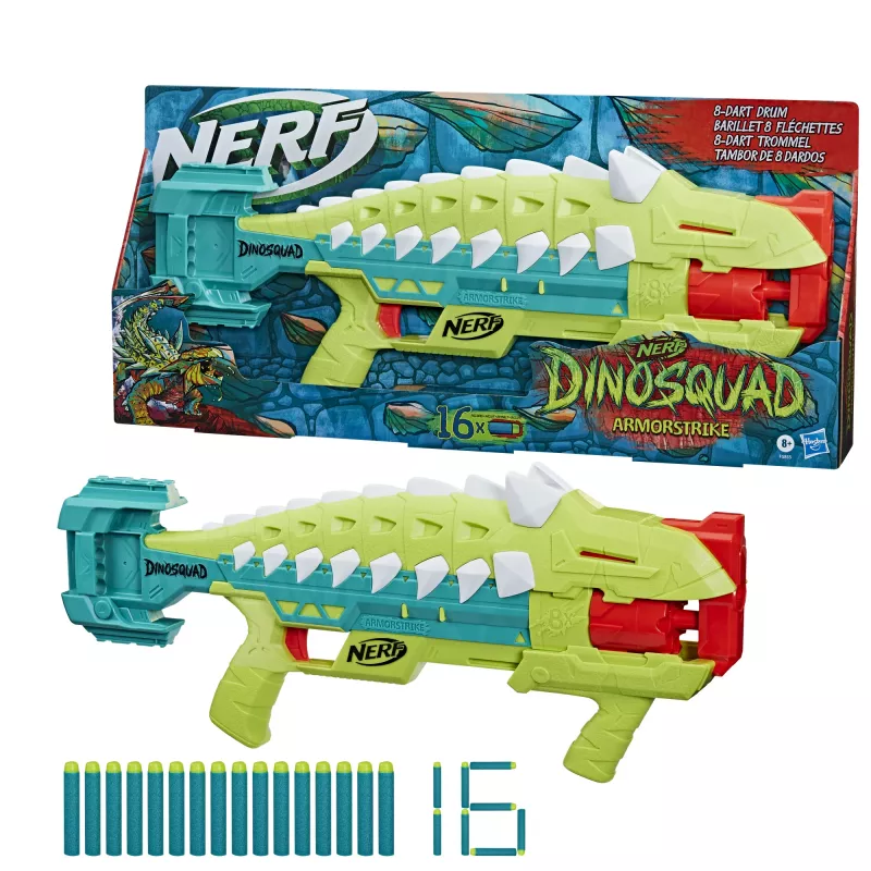Nerf DinoSquad Armorstrike, speelgoedblaster, 8 jaar, 99 jaar, dinosaurus, 1 kg