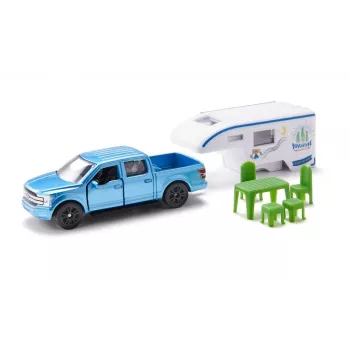 Auto Siku Ford F150 metaal kunststof blauw groen wit 3+ jaar
