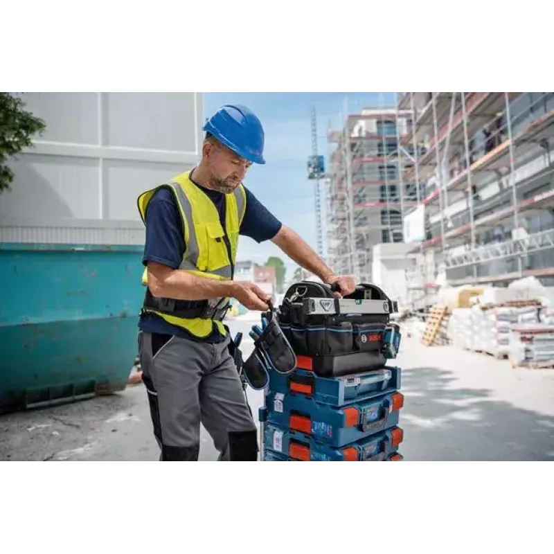 Bosch GWT 20 Professional 1600A025L6 gereedschapstas, 1000D-polyester, draagvermogen 23 kg, zwart/blauw