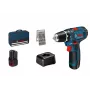 Accuschroevendraaier Bosch GSR 12V-15 Professional, 1300 RPM, zwart, blauw