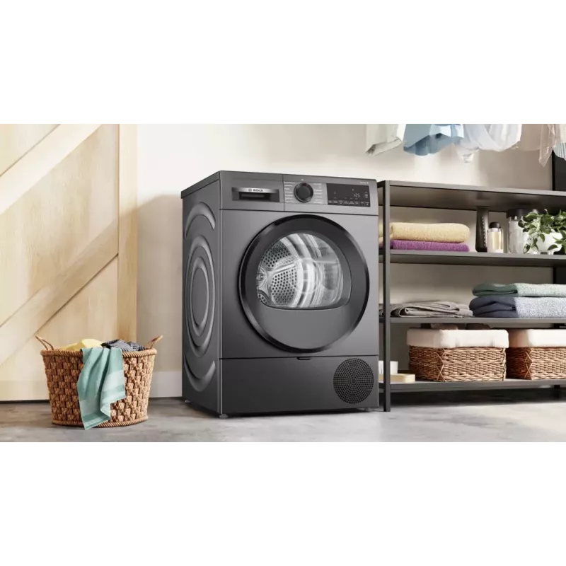 Bosch Serie 6 WQG243DR10 warmtepompdroger vrijstaand frontlader 9 kg grijs