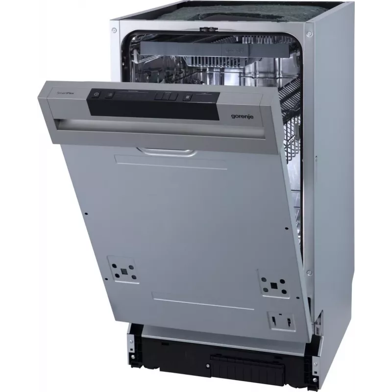 Halfgeïntegreerde vaatwasser Gorenje GI 561 D 10 S EB — 11 couverts, slimline 45 cm, 45 dB, 9 L/cyclus