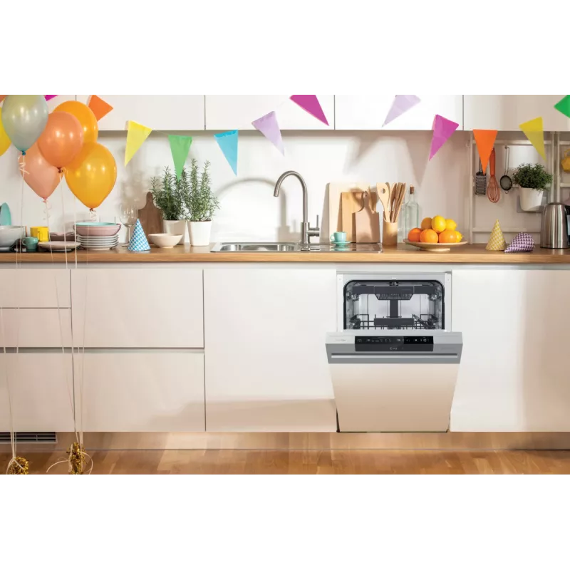 Halfgeïntegreerde vaatwasser Gorenje GI 561 D 10 S EB — 11 couverts, slimline 45 cm, 45 dB, 9 L/cyclus