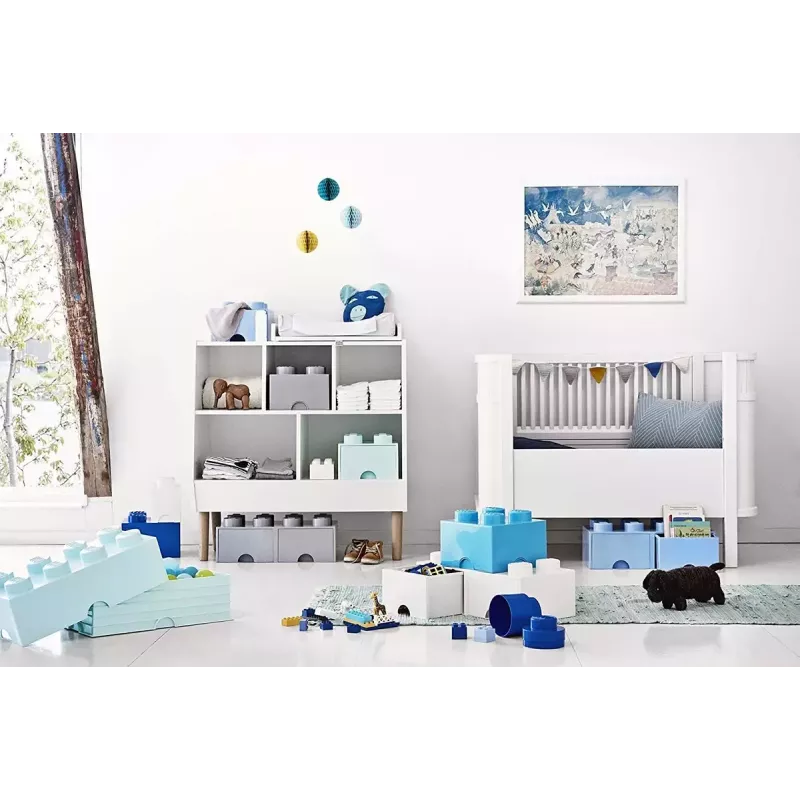 Lade-eenheid room copenhagen LEGO Brick Drawer 4, grijs, modulaire opbergla
