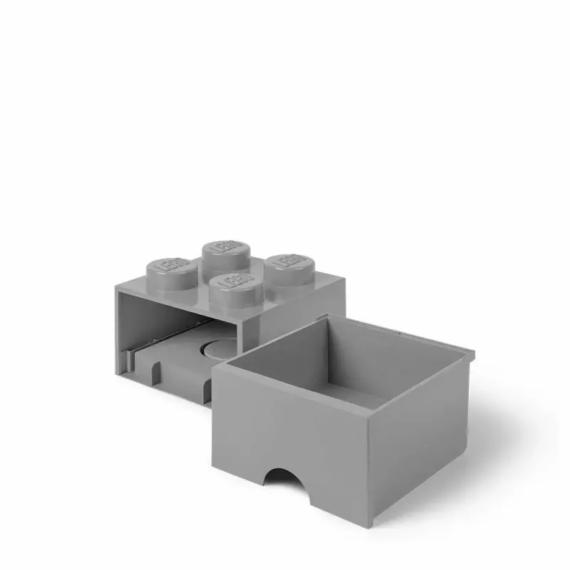 Lade-eenheid room copenhagen LEGO Brick Drawer 4, grijs, modulaire opbergla